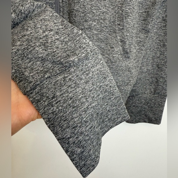 Quince Flowknit Zip Up Hoodie Jacket Heather Grey Women’s Size L Classic Stretch - Picture 5 of 9